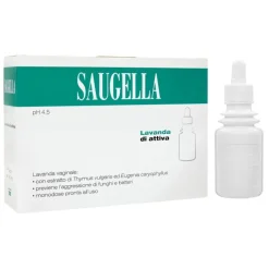 Saugella Lavanda Vaginale 4 Flaconcini 140 ml