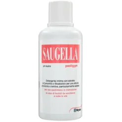 Saugella Poligyn Detergente Intimo Ad Azione Emolliente E Lenitiva Contro Fastidi E Pruriti Intimi 500 ml