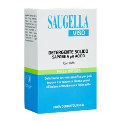 Saugella Viso Detergente con Zolfo per Pelli Impure e Tendenza OlEosa 100 grammi