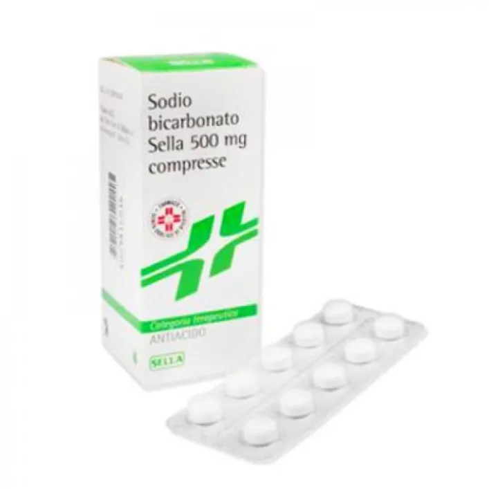 Sella Sodio Bicarbonato 500 mg Antiacido 50 Compresse