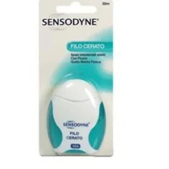 Sensodyne Filo Cerato Filo Interdentale Gusto Menta Fresca 30 m