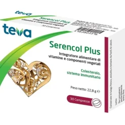 Serencol Plus Teva 30 compresse - Integratore Controllo Colesterolo e Sistema Immunitario