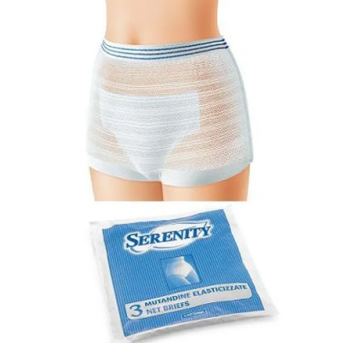 Serenity Mutandina a Rete per Pannoloni Taglia L 3 pezzi