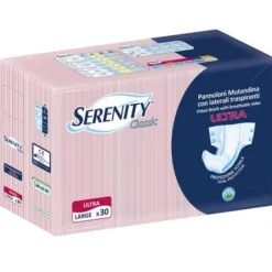 Serenity Pannolone A Mutandina Classic Ultra Aloe Misura Large 30 Pezzi