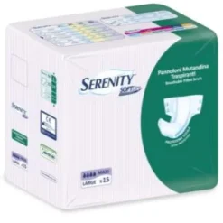 Serenity Soft Dry Maxi Pannoloni Mutandina Taglia L 15 Pezzi