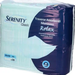 Serenity Traversa Assorbente Salvamaterasso Monouso Classic 60 x 90 cm 30 Pezzi