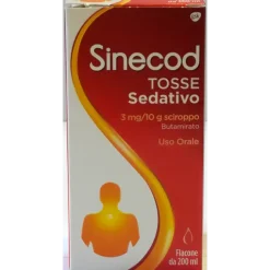 Sinecod Tosse Sedativo Sciroppo Butamirato Citrato 200 ml