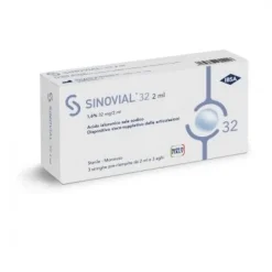 Sinovial 32 Siringa Articolare con Acido Ialuronico 1,6% - 3 Siringhe 2 ml