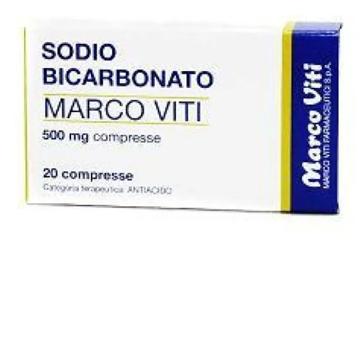 Sodio Bicarbonato 500 mg 20 Compresse