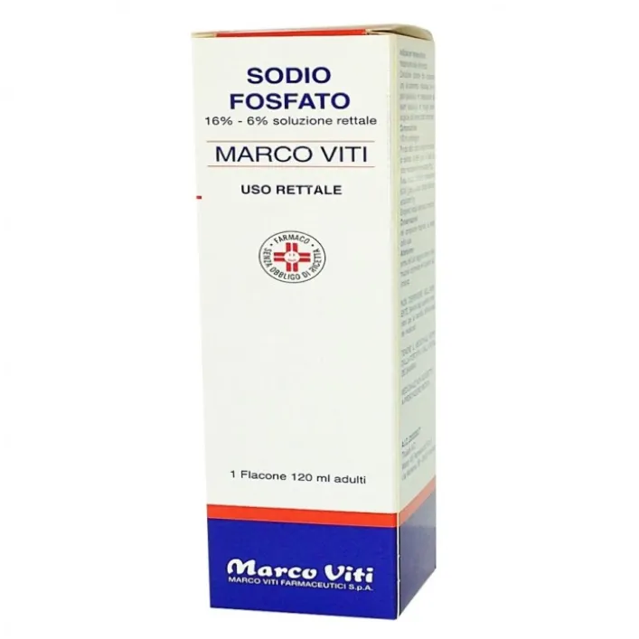 Sodio Fosfato Marco Viti 16% - 6% Soluzione Rettale Adulti Flacone 120 ml