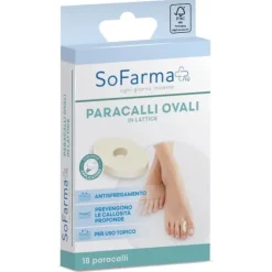 Sofarma+ Paracalli Ovali in lattice 18 pezzi