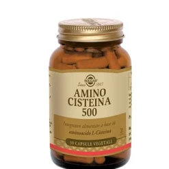 Solgar Amino Cisteina 50030 Capsule Vegetali - Integratore Capelli e Unghie