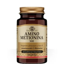 Solgar Amino Metionina 500 30 capsule vegetali - Integratore L-Metionina