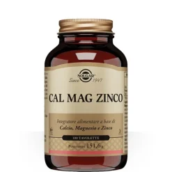 Solgar Cal Mag Zinco 100 tavolette - Integratore Calcio Magnesio e Zinco