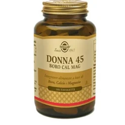Solgar Donna 45 Boro Cal Mag 100 Tavolette - Integratore Minerali Donna