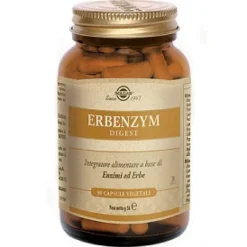 Solgar Erbenzym Digest 90 Capsule Vegetali - Integratore Digestivo