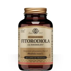Solgar Fitorodiola 60 capsule - Integratore Stanchezza Fisica e Mentale