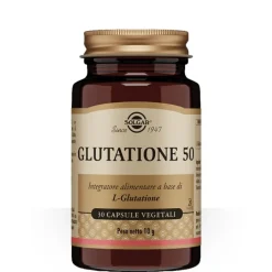 Solgar Glutatione 50 Capsule - Integratore L-Glutatione (GSH)