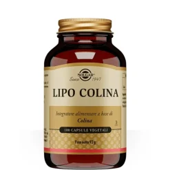 Solgar Lipo Colina 100 capsule - Integratore controllo Omocisteina e Metabolismo