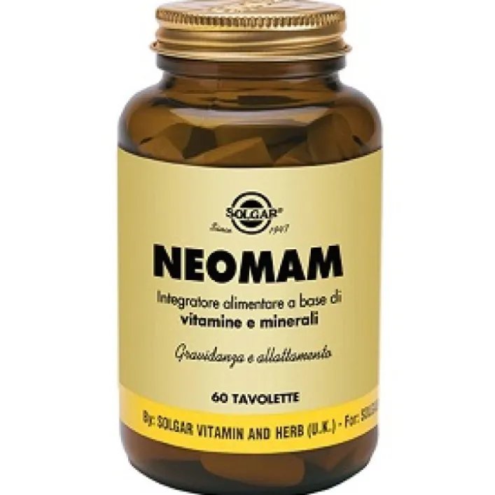 Solgar Neomam 60 Tavolette - Integratore Gravidanza e Allattamento