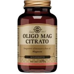 Solgar Oligo Mag Citrato 60 Tavolette - Integratore Magnesio Citrato