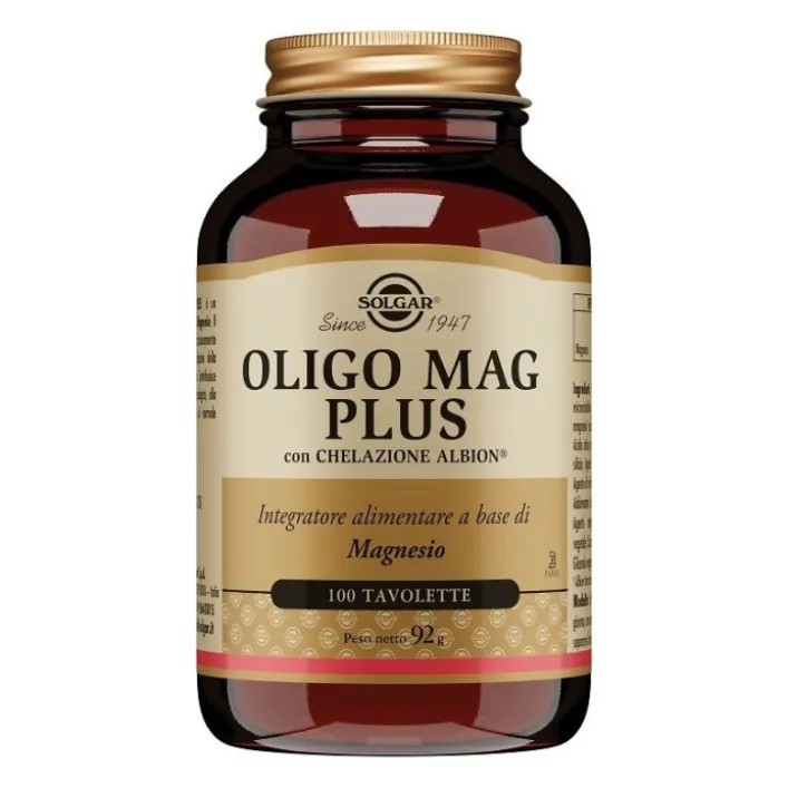 Solgar Oligo Mag Plus 100 Tavolette - Integratore Magnesio