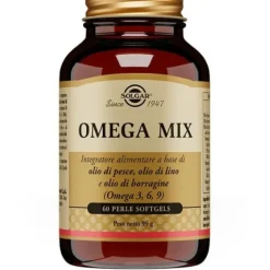 Solgar Omega Mix 60 Perle - Integratore Benessere Cardiovascolare e Pelle