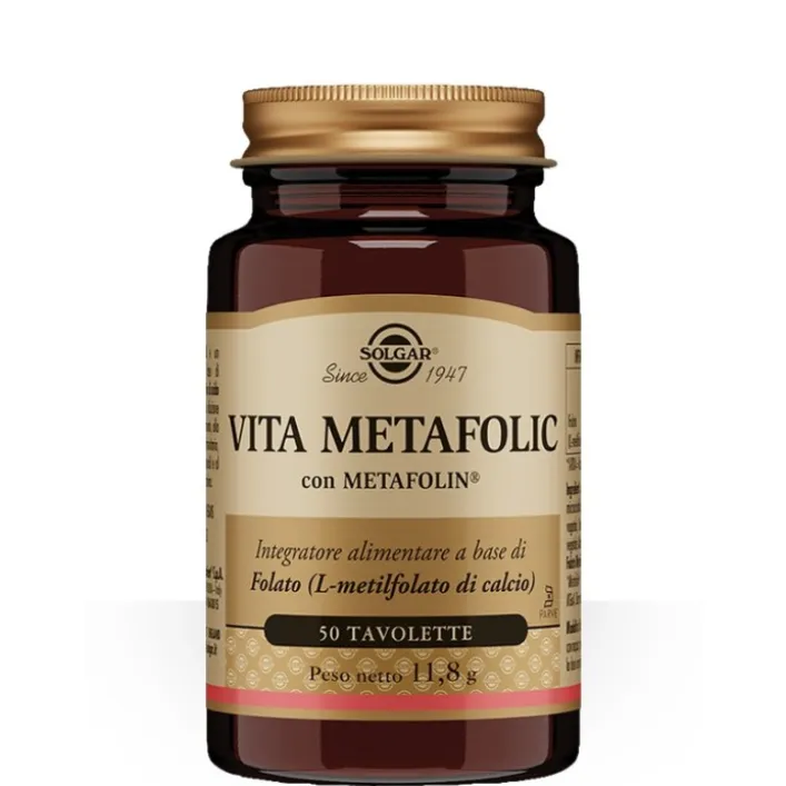Solgar Vita Metafolic 50 tavolette - Integratore Folato