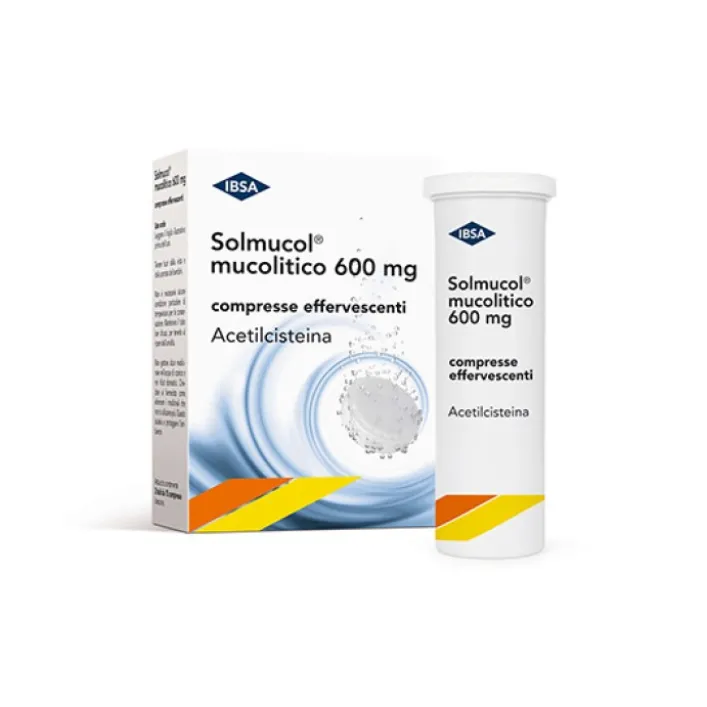 Solmucol Mucolitico 600 mg 30 Compresse Effervescenti