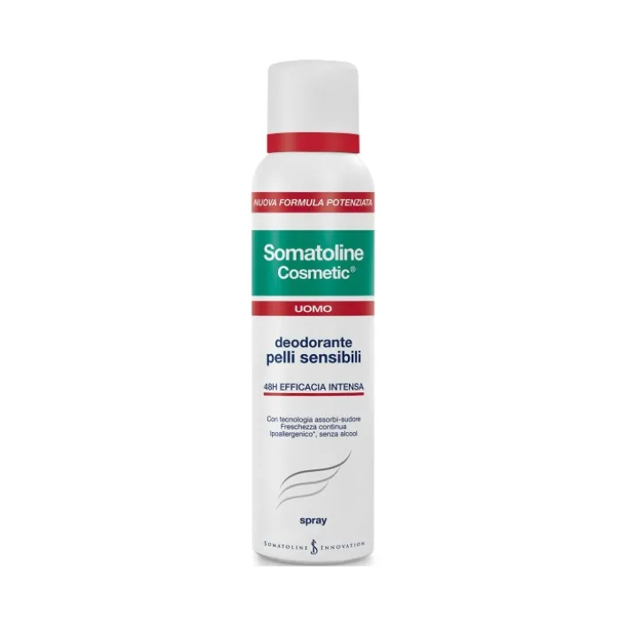 Somatoline Cosmetics Uomo Deodorante Spray Pelli Sensibili 150 ml