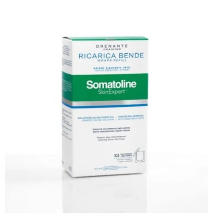 Somatoline Skin Expert Bende Snellenti Drenanti Pacco Ricariche 3 trattamenti
