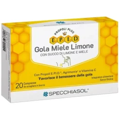 Specchiasol Epid Propoli Limone e Miele 20 Compresse - Integratore Alimentare