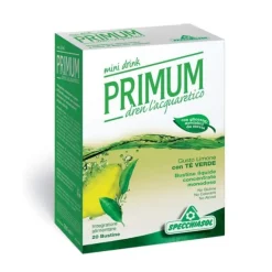 Specchiasol Primum Drenante Gusto Te' Verde e Limone 20 Buste - Integratore Alimentare