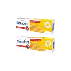 Steradent Comfort Crema Adesiva Camomilla 40 + 40 grammi