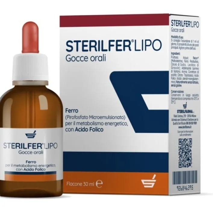 Sterilfer Lipo Gocce 30 ml - Integratore Ferro