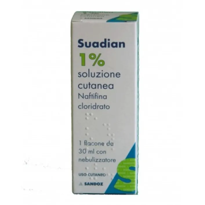 Suadian 1% Naftifina Cloridrato Crema Antimicotica con Nebulizzatore 30 grammi