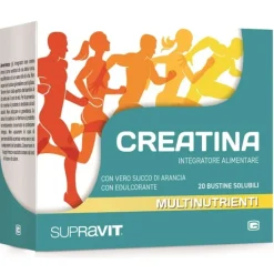 Supravit Creatina 20 Bustine - Integratore Alimentare con Creatina