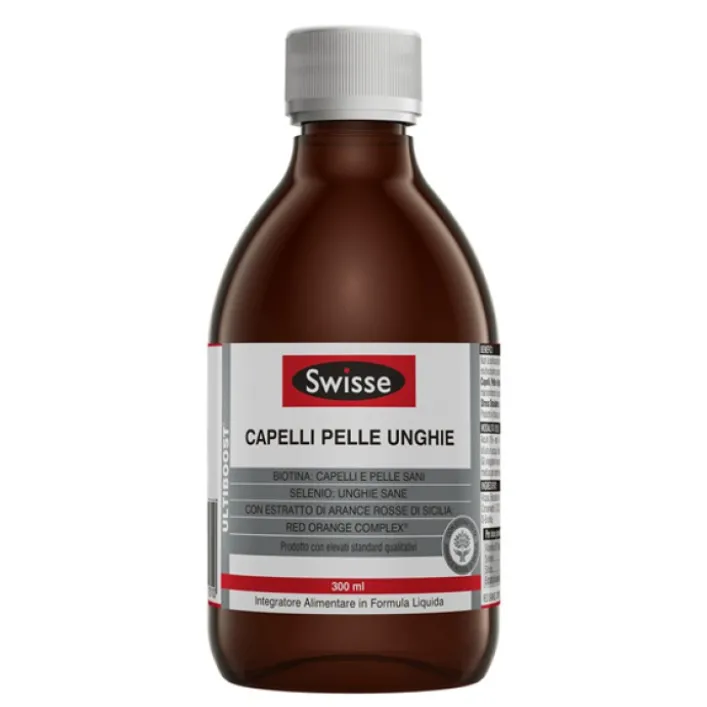 Swisse Capelli Pelle Unghie 300 ml - Integratore Capelli e Unghie