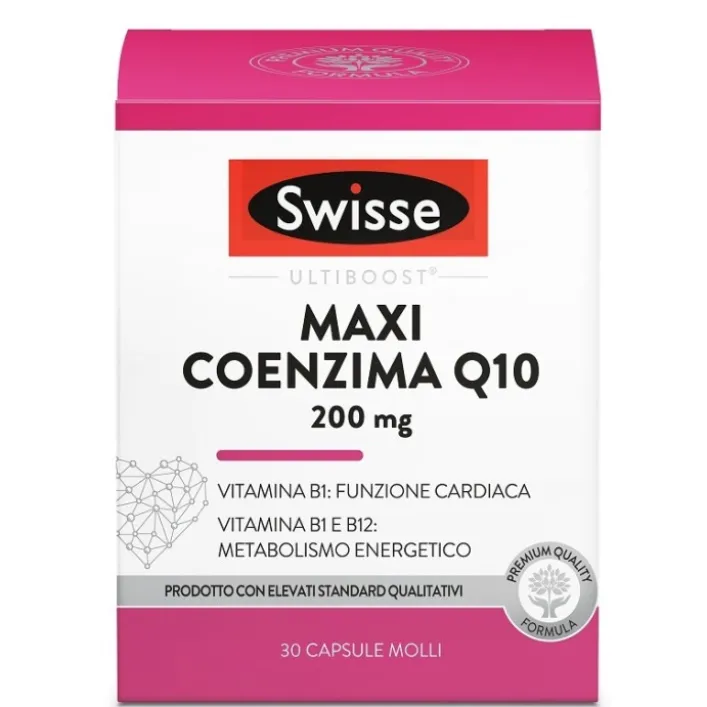 Swisse Maxi CoEnzima Q10 30 Capsule - Integratore Cardiaco