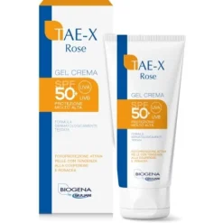 TAE-X Rose Solare Gel-Crema Protettiva Viso SPF 50+ Protezione Molto Alta Pelle Sensibile 60 ml