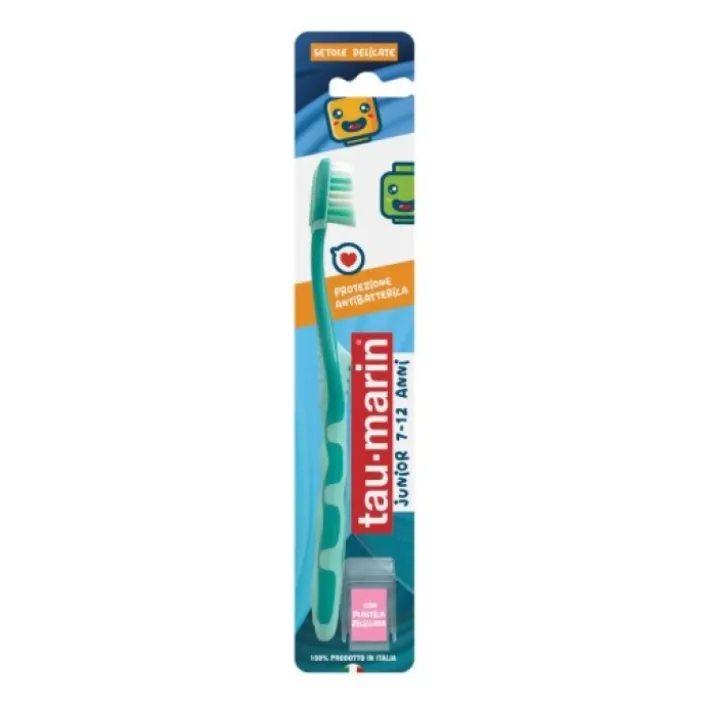 Tau-Marin Spazzolino Junior Antibatterico Setole Morbide 7/12 anni 1 pezzo