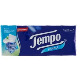 Tempo Protect Fazzoletti 10 Pacchetti da 9 Pezzi