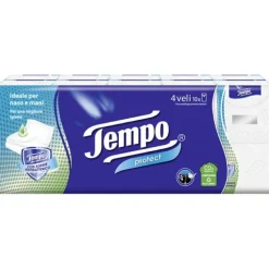 Tempo Protect Fazzoletti 10 Pacchetti da 9 Pezzi