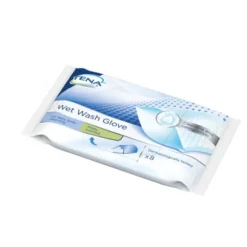 Tena Wet Wash Glove Guanti per la Pulizia Quotidiana del Corpo 8 Pezzi