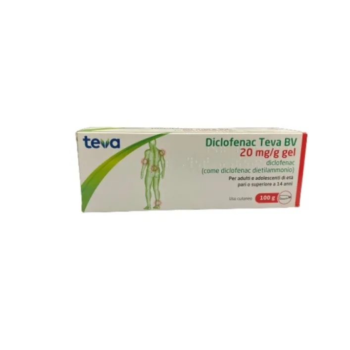 Teva Diclofenac Gel 20mg/g100 grammi