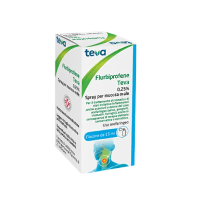 Teva Flurbiprofene 0,25% Spray Mucosa Orale 15 ml
