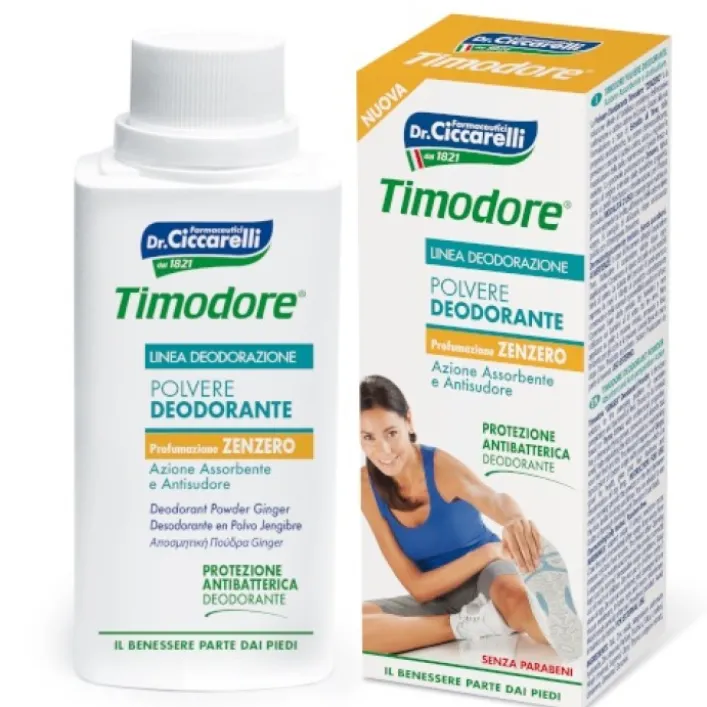 Timodore Polvere Deodorante Piedi allo Zenzero