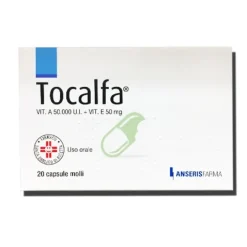 Tocalfa 50000 UI + 50 mg Vitamina A + E 20 Capsule Molli