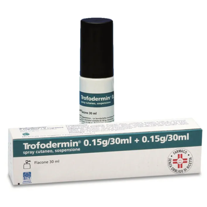 Trofodermin Spray Cutaneo 5% +5% Cicatrizzante 30 ml