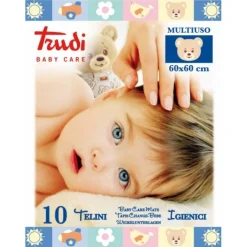 Trudi Baby Care Telini Multiuso 60x60 10 pezzi